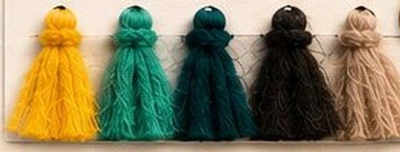 Alpaca yarn shades