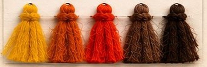 Alpaca yarn shades
